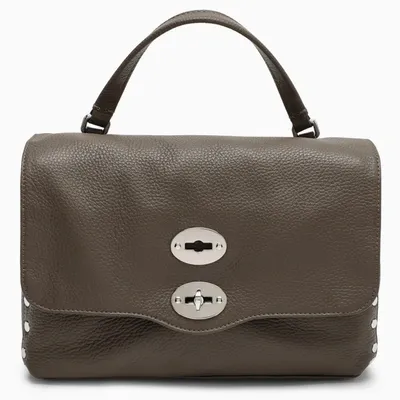 Zanellato Postina Small Leather Handbag In Grey