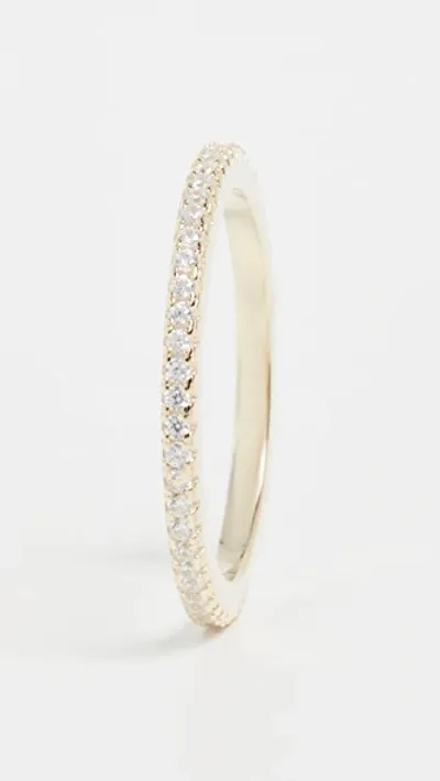 Adinas Jewels Thin Eternity Band In Gold