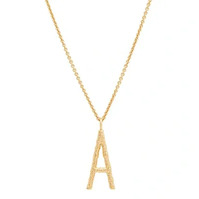 Amber Sceats Grande Letter Necklace In Gold