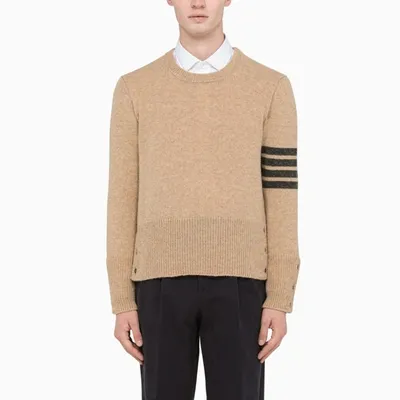 Thom Browne Camel Crew-neck Pullover