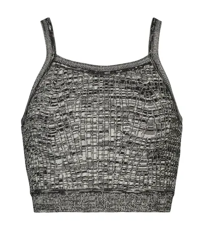 Live The Process Marl Knit Bralette In Motherofpearl,b