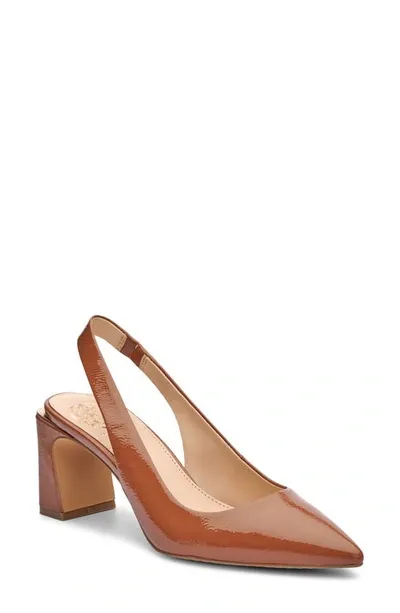 Vince Camuto Women's Hamden Slingback Pumps Women's Shoes In Tawny Birch Patent