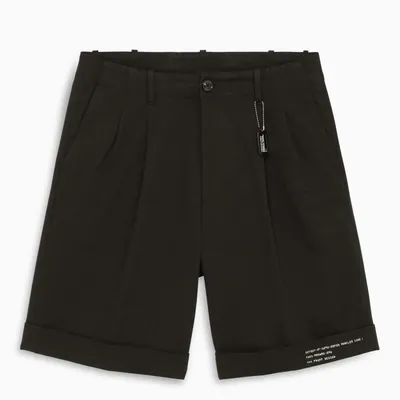 Moncler Black Organic Cotton Shorts