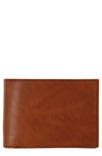 Bosca Old Leather Bifold Wallet In Saddle