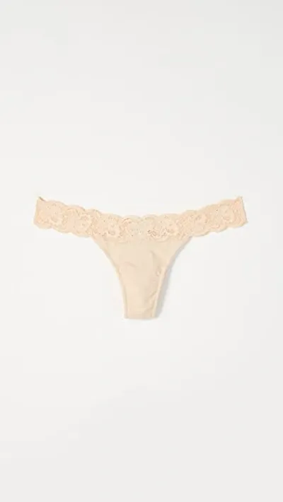 Cosabella Never Say Never Skimpie G-string In Blush