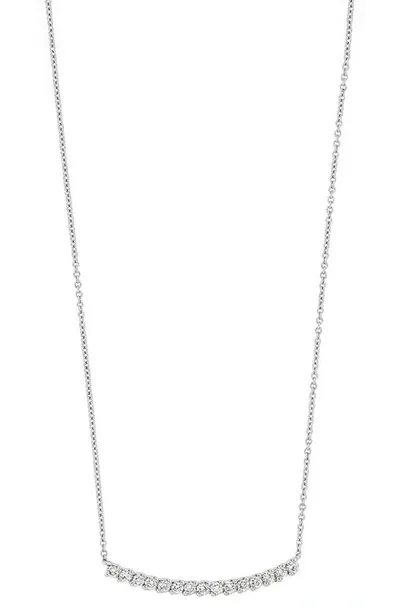 Bony Levy Audrey Diamond Bar Pendant Necklace In 18k White Gold