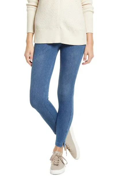 Lyssé High Waist Skinny Denim Leggings In Mid Wash