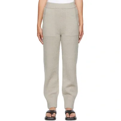 Nothing Written Beige Merino Wool Louka Lounge Pants In Light Taupe