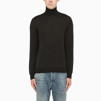 Drumohr Dark Grey Turtle-neck Pullover