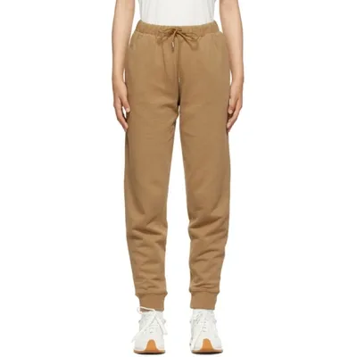 Totême Ssense Exclusive Tan Organic Cotton Lounge Pants In 837 Camel