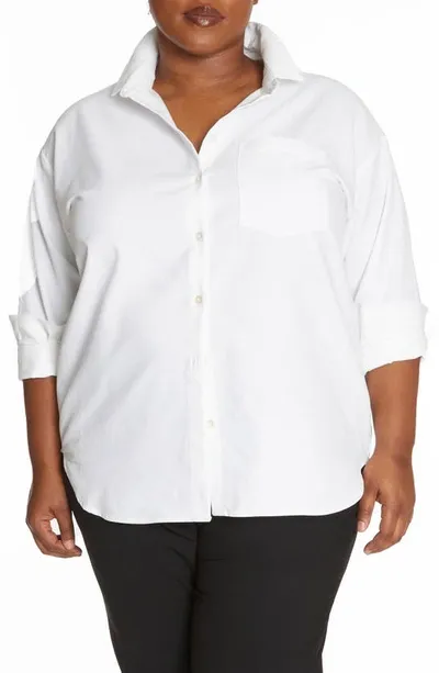 Pari Passu Oxford Button-front Shirt In White