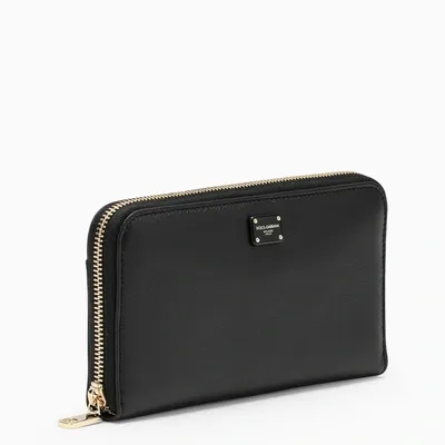 Dolce & Gabbana Black Zip Around Wallet