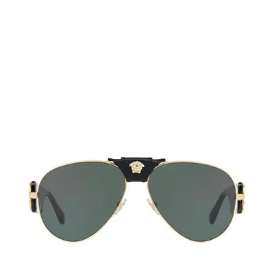 Versace Unisex  Ve2150q Gold Unisex Sunglasses