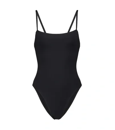 Wardrobe.nyc Matte Lycra One Piece Swimsuit In Black