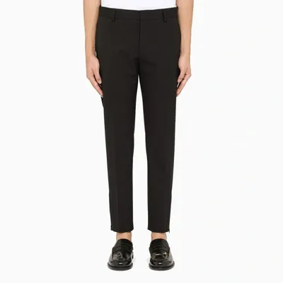 Pt Torino Black Regular Trousers