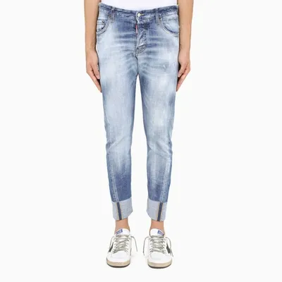 Dsquared2 Washed Blue Sexy Twist Jeans