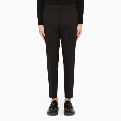 Pt Torino Black Regular Trousers