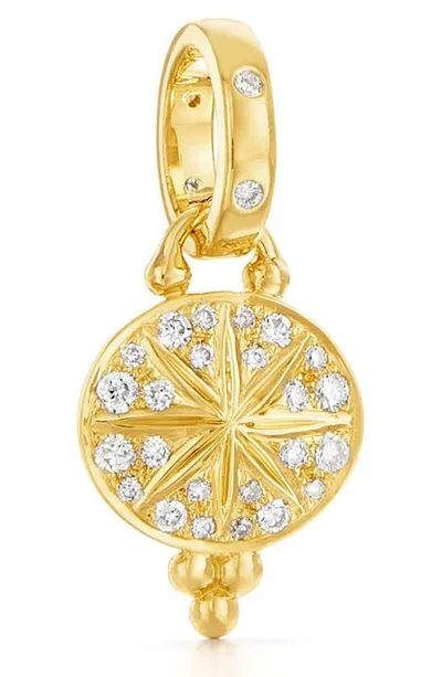 Temple St Clair 18k Yellow Gold Celestial Diamond Mini Sorcerer Pendant