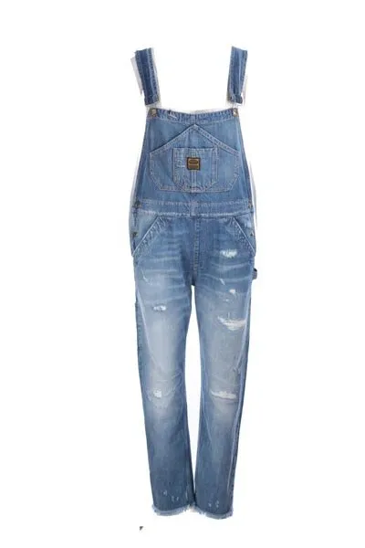 Washington Dee Cee Straight-cut Denim Overalls In Blue