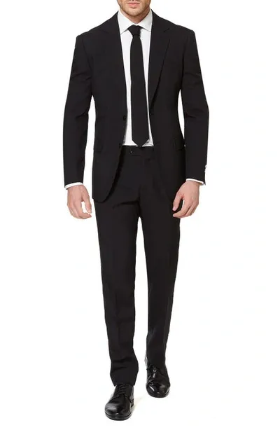 Opposuits Big Boys Black Knight Slim Fit Solid Suit