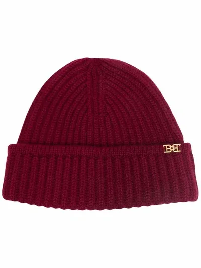 Bally Ribbed-knit Cashmere Beanie In Red