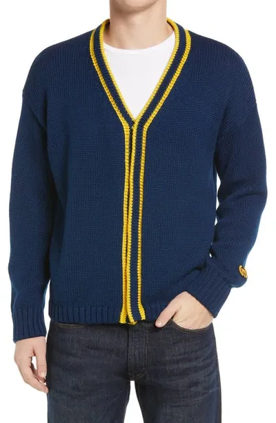 Bel-air Athletics Blue Short Cardigan Pullover