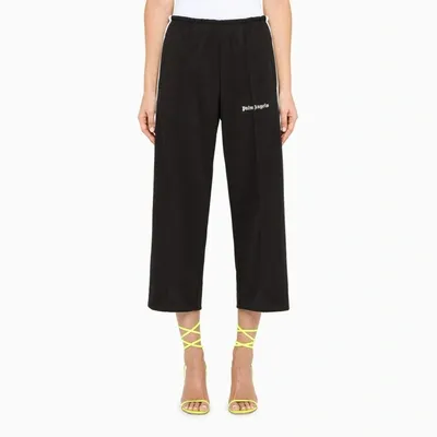 Palm Angels Black And White Jogging Trousers In ["black"/ "white"]