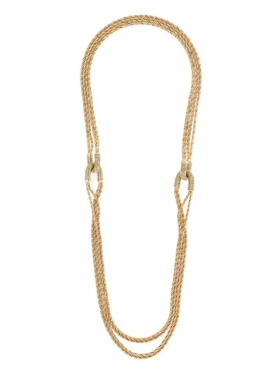 Aurelie Bidermann Gerlinda Multichain Necklace In Gold