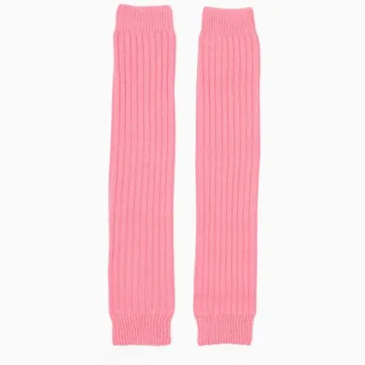 Miu Miu Pink Wool Blend Leg Warmers