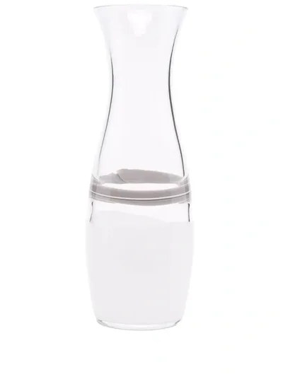 Carlo Moretti Transparent Glass Decanter In Neutrals