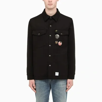 Department 5 Department Five Jacket With Iconic Pins In Nero