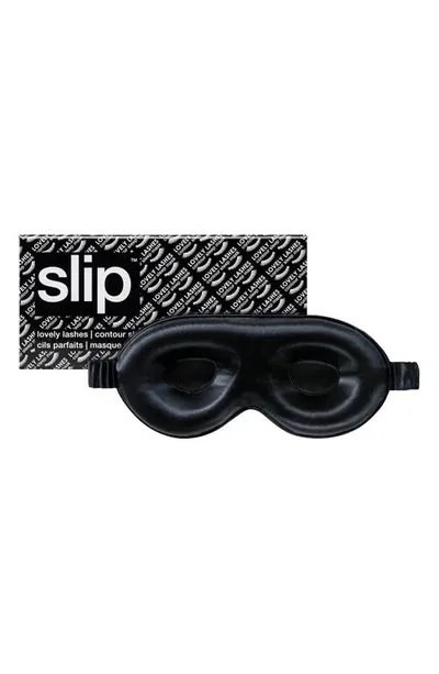 Slip Lovely Lashes Pure Silk Contour Sleep Mask In Black