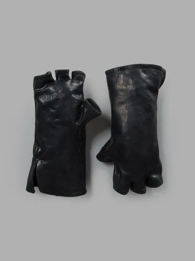 Boris Bidjan Saberi Black Fingerless Gloves