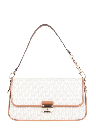 Michael Michael Kors Bradshaw Shoulder Bag In Vanilla/acrn