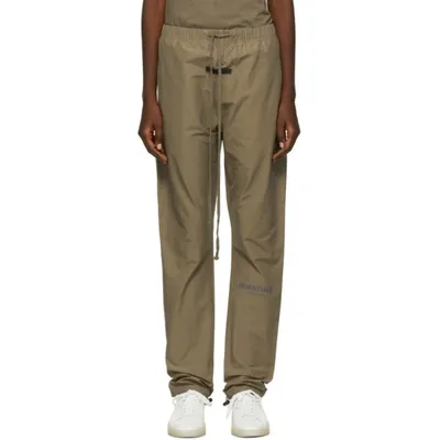 Essentials Taupe Track Lounge Pants In Harvest