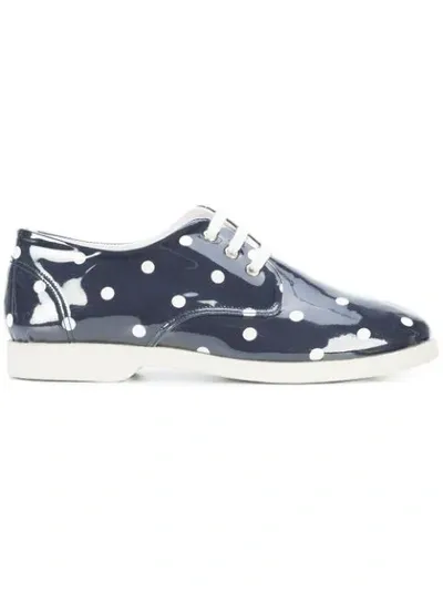 Comme Des Garcons Girl Polka Dot Brogues In Blue