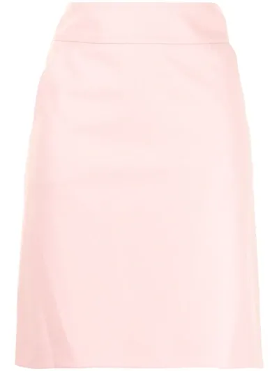 Paule Ka Above-knee Pencil Skirt In Pink