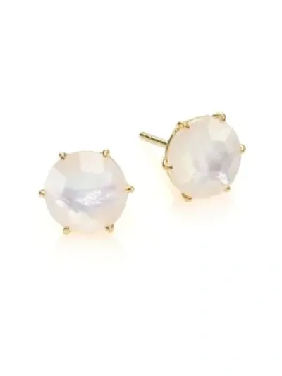 Ippolita 18k Yellow Gold Rock Candy Mother-of-pearl Doublet Medium Stud Earrings