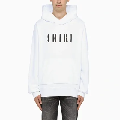 Amiri White Logo-print Hoodie