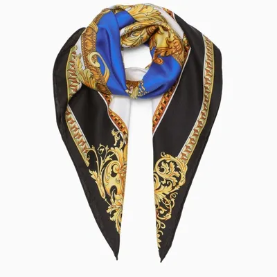 Versace Blue And Gold Foulard