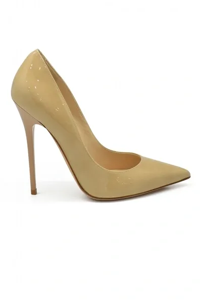 Jimmy Choo Luxury Shoes For Women    Anouk Pumps In Nude Patent Leather In Cream