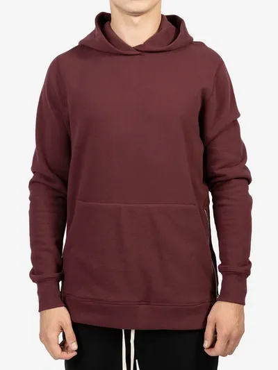 John Elliott Burgundy Hooded Villain Hoodie