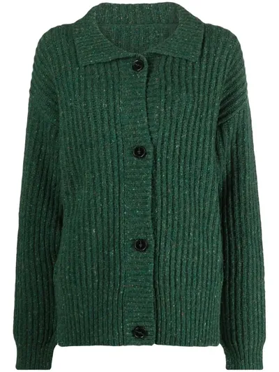 Marni Green Short Cardigan Pullover