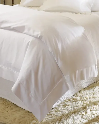 Sferra King Giza 45 Sateen Duvet Cover In Ivory