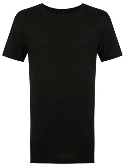 Osklen Chest Pocket Crew Neck T-shirt In Black