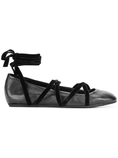 Lanvin Strappy Sandals In Black