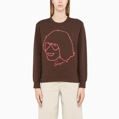 Kenzo Brown Crewneck Sweatshirt