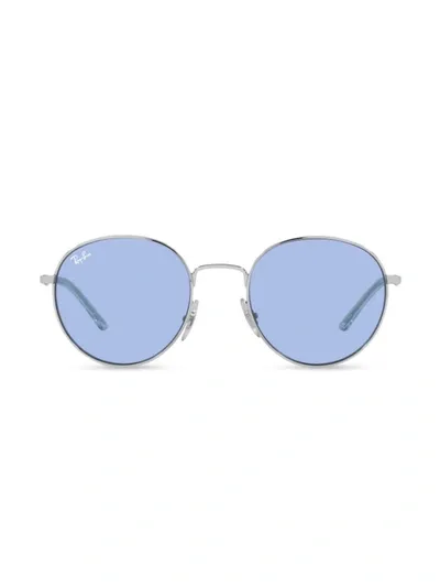 Ray Ban Sunglasses Unisex Rb3681 - Silver Frame Blue Lenses 50-20