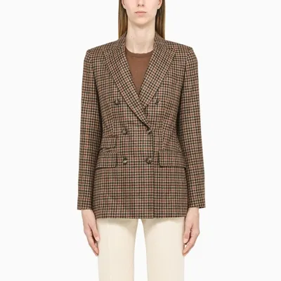 Max Mara Brown Double-breasted Blazer