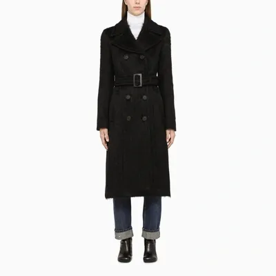 Sportmax Black Lauren Double-breasted Coat